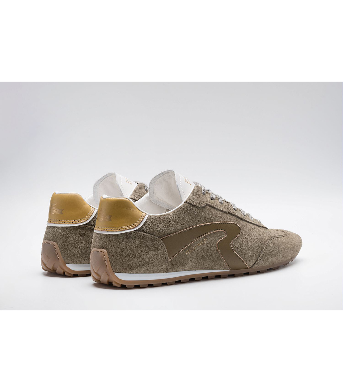 スウェードロープロファイルレザースニーカー 詳細画像 ミリタリーグリーン 2